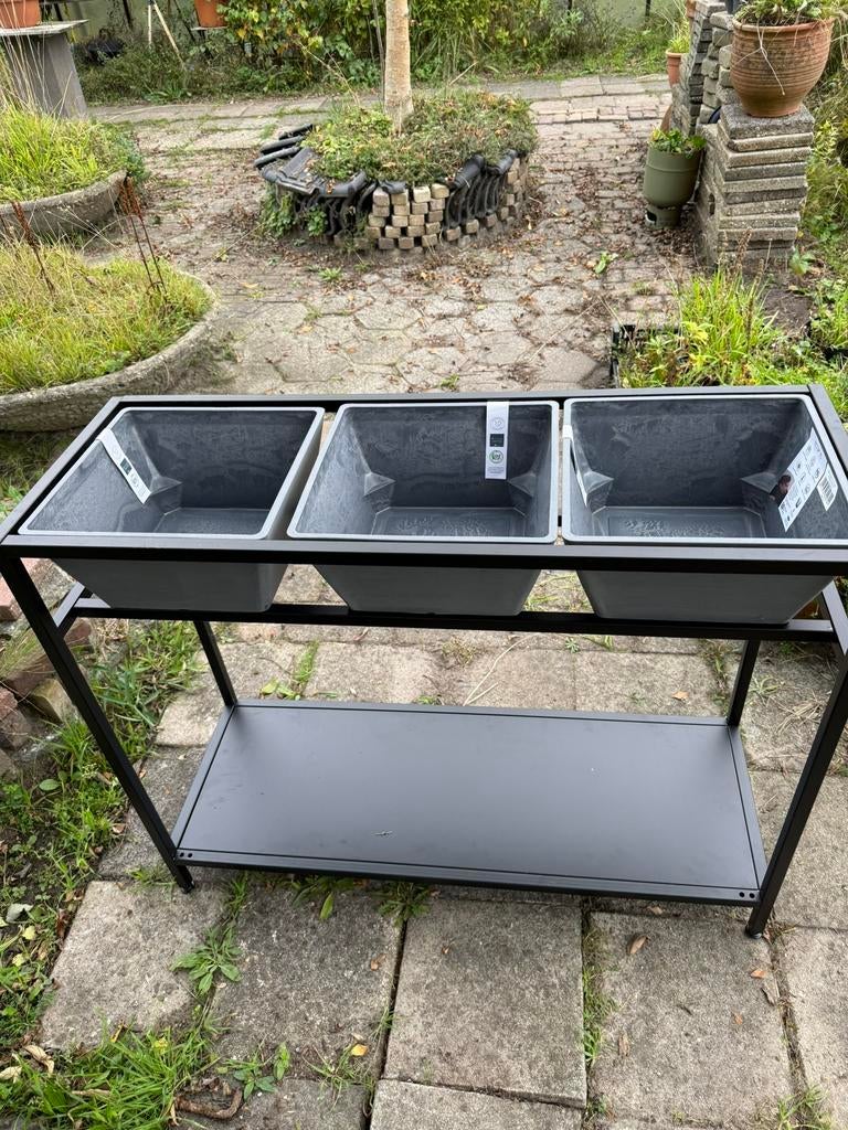 Ecopots groeitafel, Ophalen of Verzenden, Zo goed als nieuw, Rond, Kunststof
