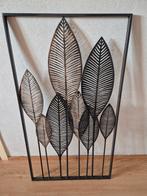 Wanddecoratie metaal 'bladeren' 95x52,5, Ophalen of Verzenden, Zo goed als nieuw