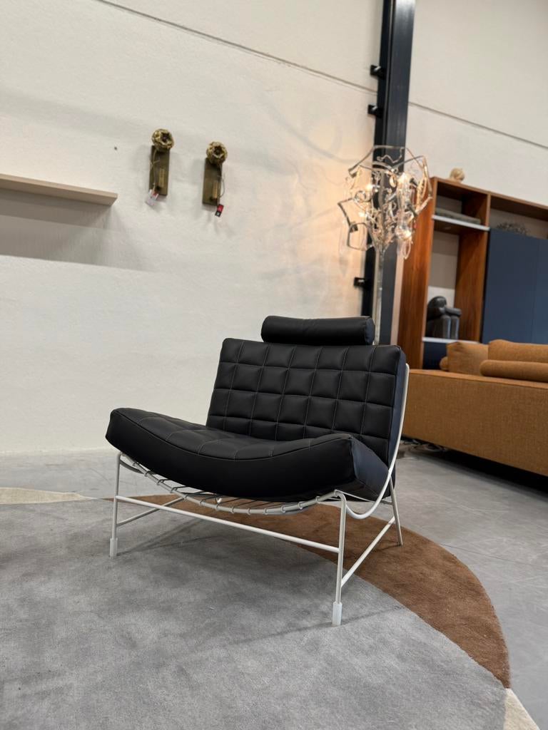 Nieuw Leolux Volare Fauteuils zwart wit design stoel leer, Huis en Inrichting, Fauteuils, Nieuw, Ophalen of Verzenden, 50 tot 75 cm