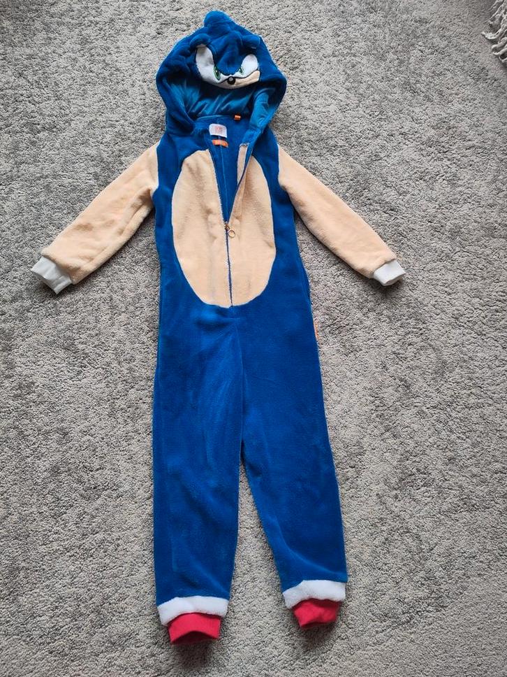 Sonic the Hedgehog Onesie - Maat 110/116-122/128, Kinderen en Baby's, Carnavalskleding en Verkleedspullen, Nieuw, Jongen of Meisje