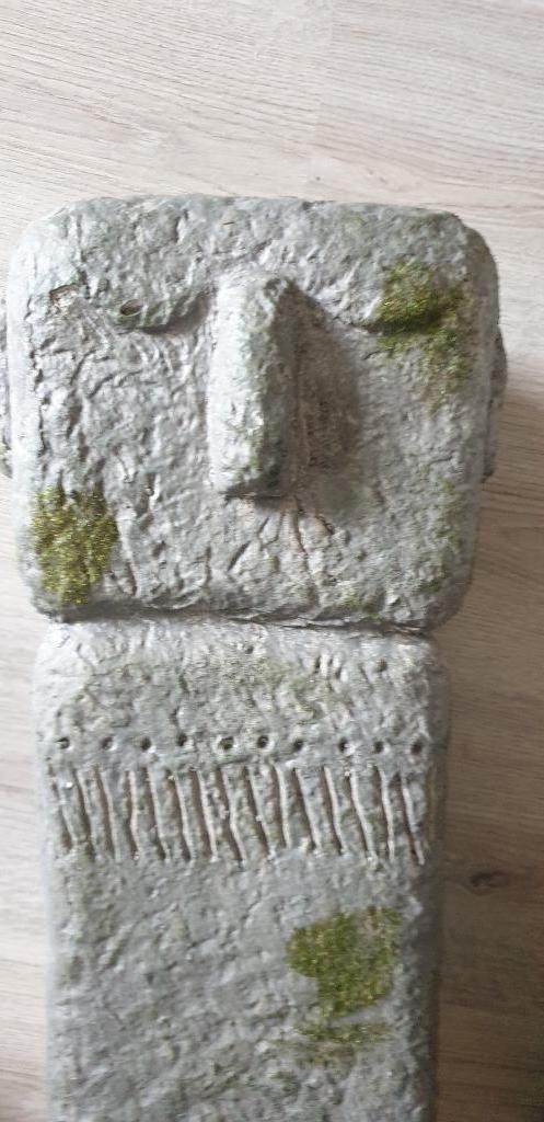 tuin beeld hoofd polyester xxxl nieuw, Tuin en Terras, Tuinbeelden, Nieuw, Overige materialen, Ophalen of Verzenden