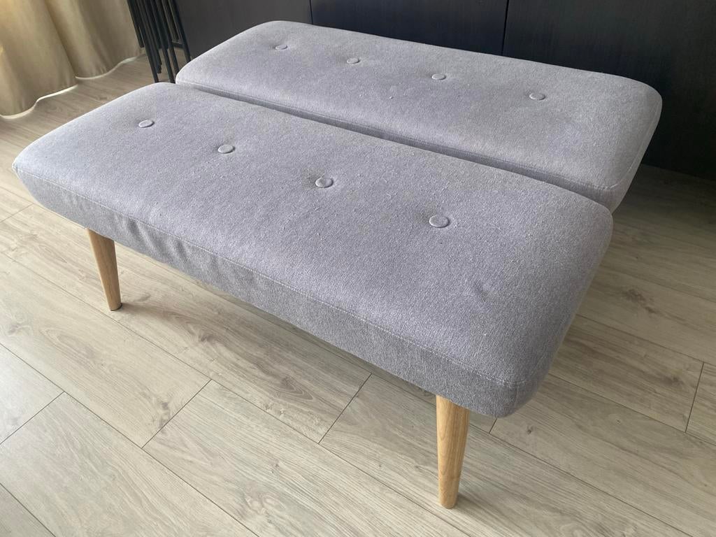 Twee bankjes, Minder dan 50 cm, Gebruikt, 100 tot 125 cm, Ophalen of Verzenden