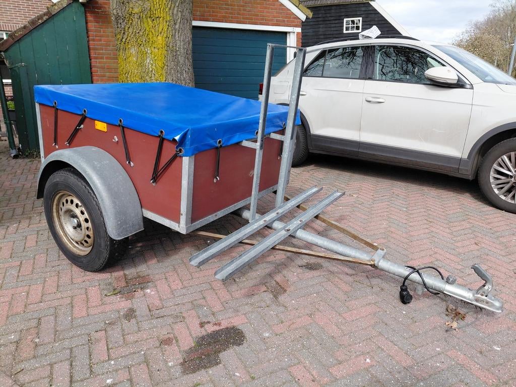 Bagagewagen met fietsenrek, ideaal voor op vakantie, Ophalen, Gebruikt