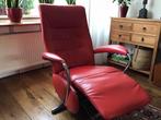 Leren relaxfauteuil: merk Well-fair, Ophalen, Zo goed als nieuw, Leer, 50 tot 75 cm