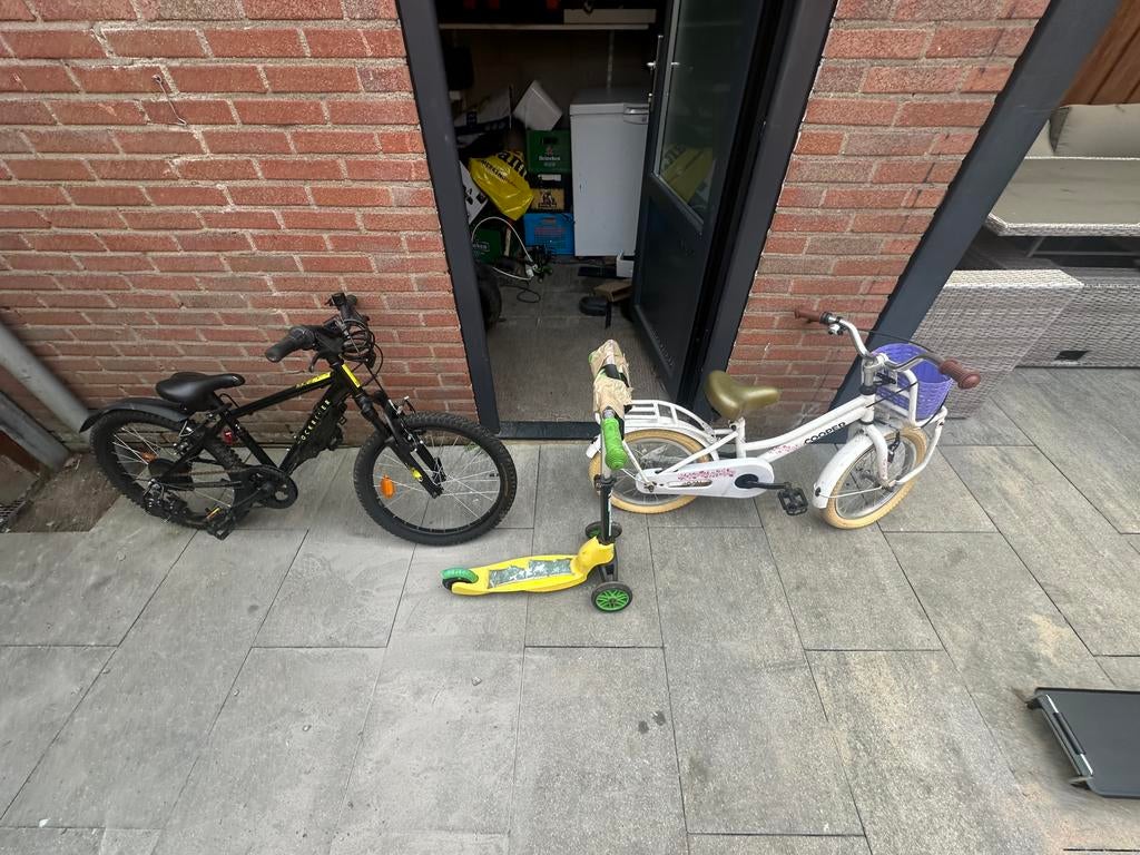 Fiets en step te koop, Fietsen en Brommers, Fietsen | Vouwfietsen, Ophalen, Zo goed als nieuw, 20 inch of meer