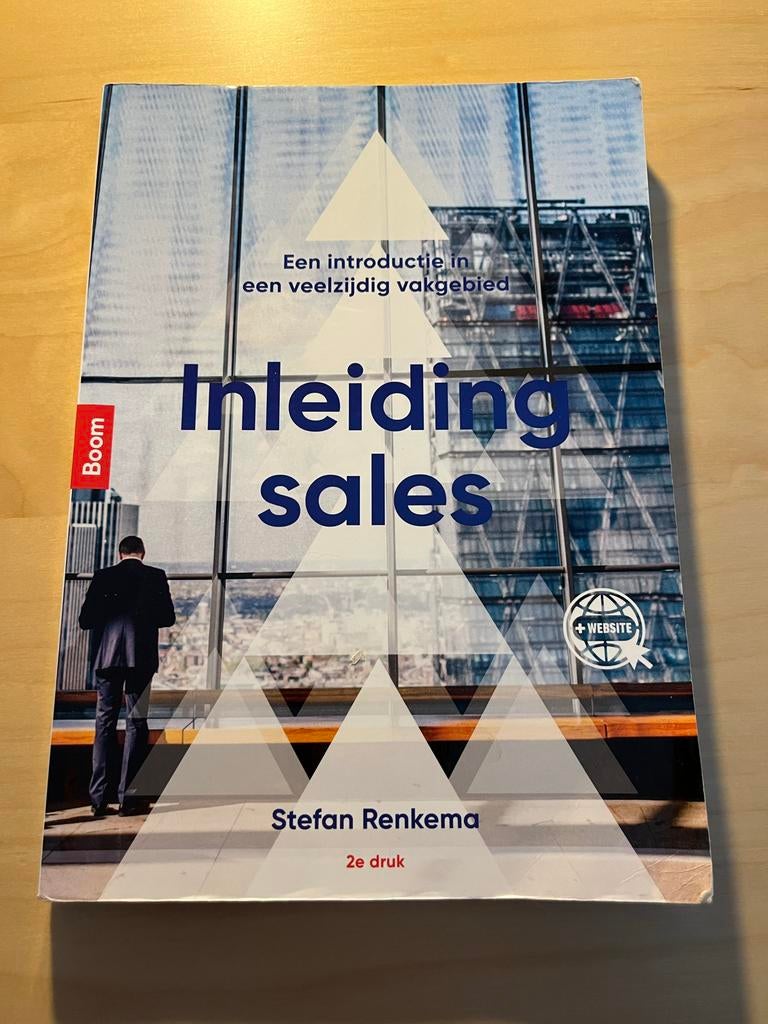 Inleiding Sales - Stefan Renkema (2e druk), Boeken, Ophalen of Verzenden, Gamma, Zo goed als nieuw, HBO