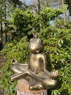 Beeld Zen kikker, tuin, zen, zwembad, vijver yoga 60cm, Ophalen, Nieuw, Kunststof, Dierenbeeld