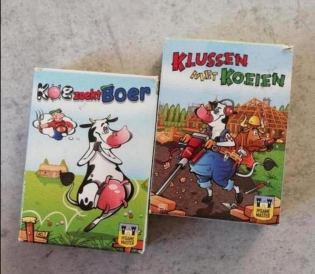 Klussen met koeien /koe zoekt boer, kaartspellen, Vijf spelers of meer, Ophalen of Verzenden, Zo goed als nieuw