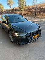Audi A6 40 TDI 204pk S Tronic 2019 Zwart, Auto's, Zwart, 4 cilinders, USB, Zwart