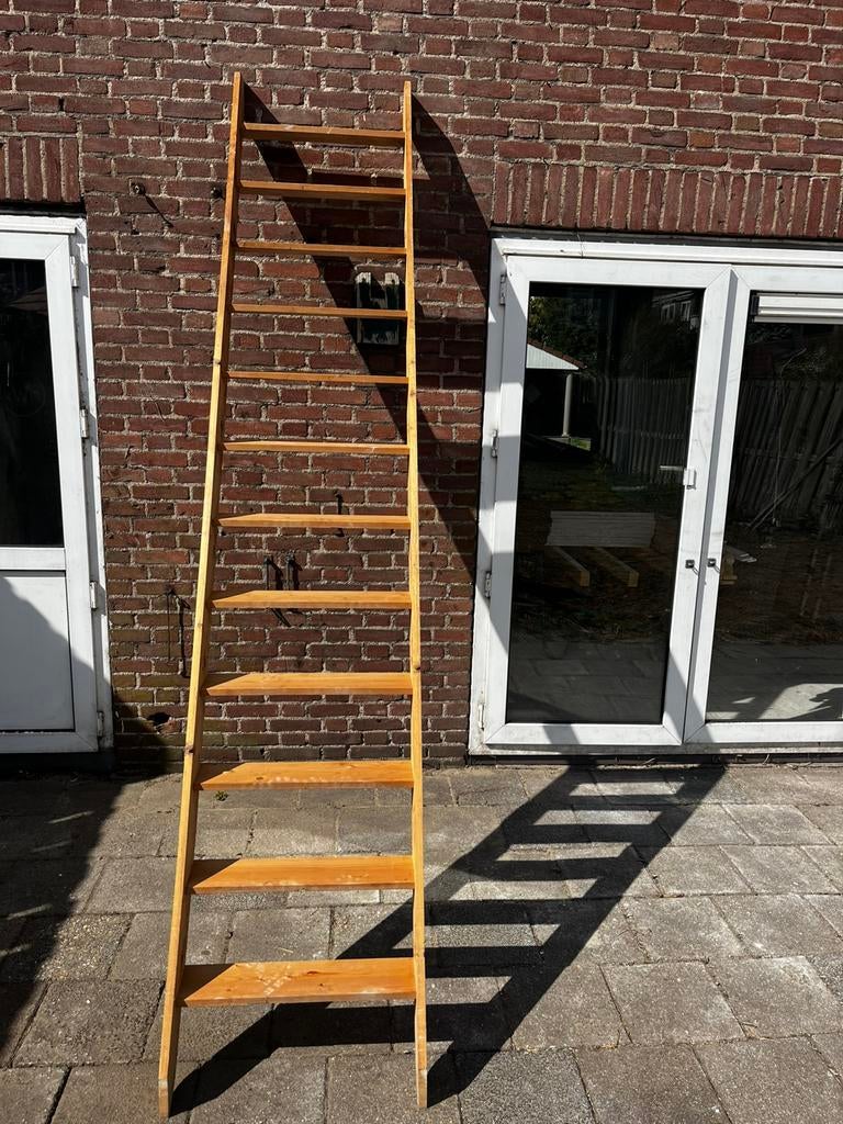 Houten trap 58,5x307cm, Ophalen, Gebruikt, Trap, 2 tot 4 meter