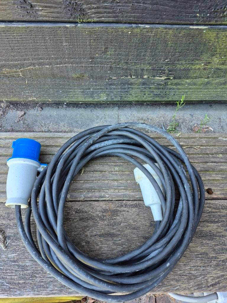 Verlengsnoer 10M voor camping met CEE stekker, Ophalen of Verzenden, Gebruikt