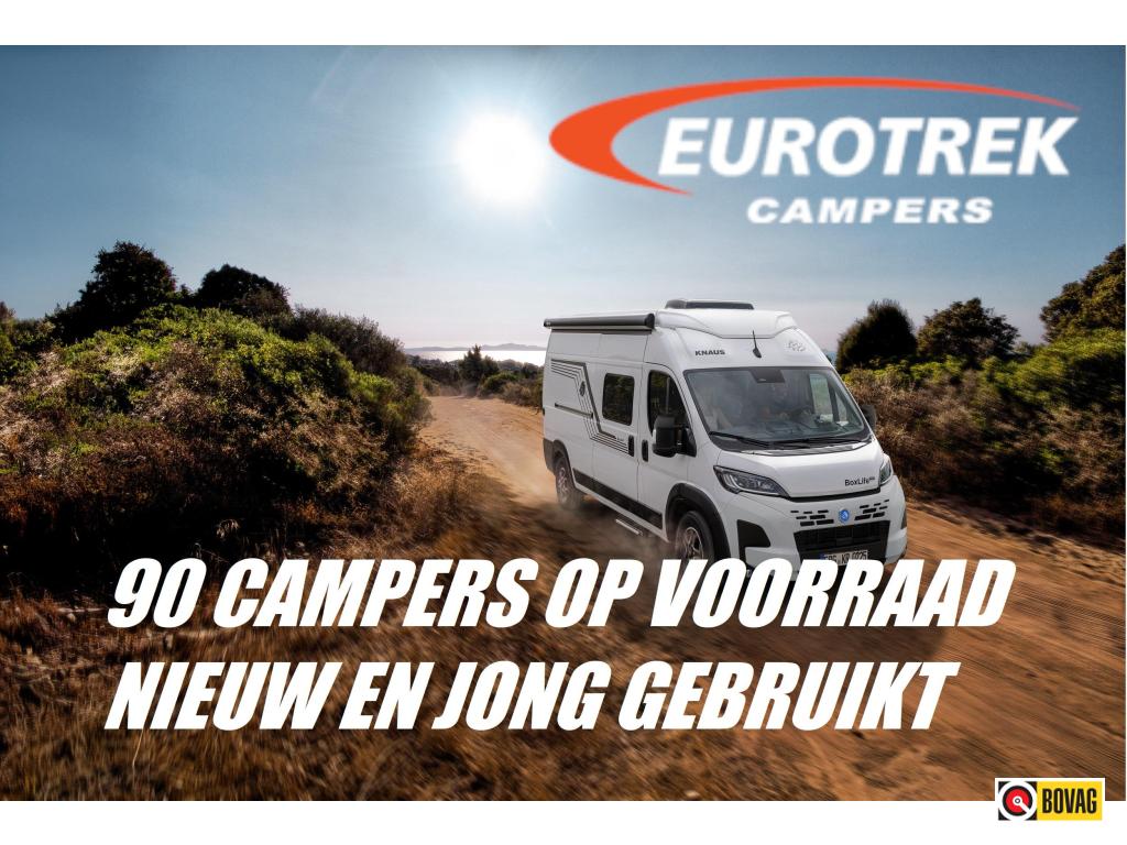 EUROTREK 90 CAMPERS OP VOORRAAD NIEUW EN GEBRUIKT !!, Caravans en Kamperen, Campers, Bedrijf, Knaus, Overige merken
