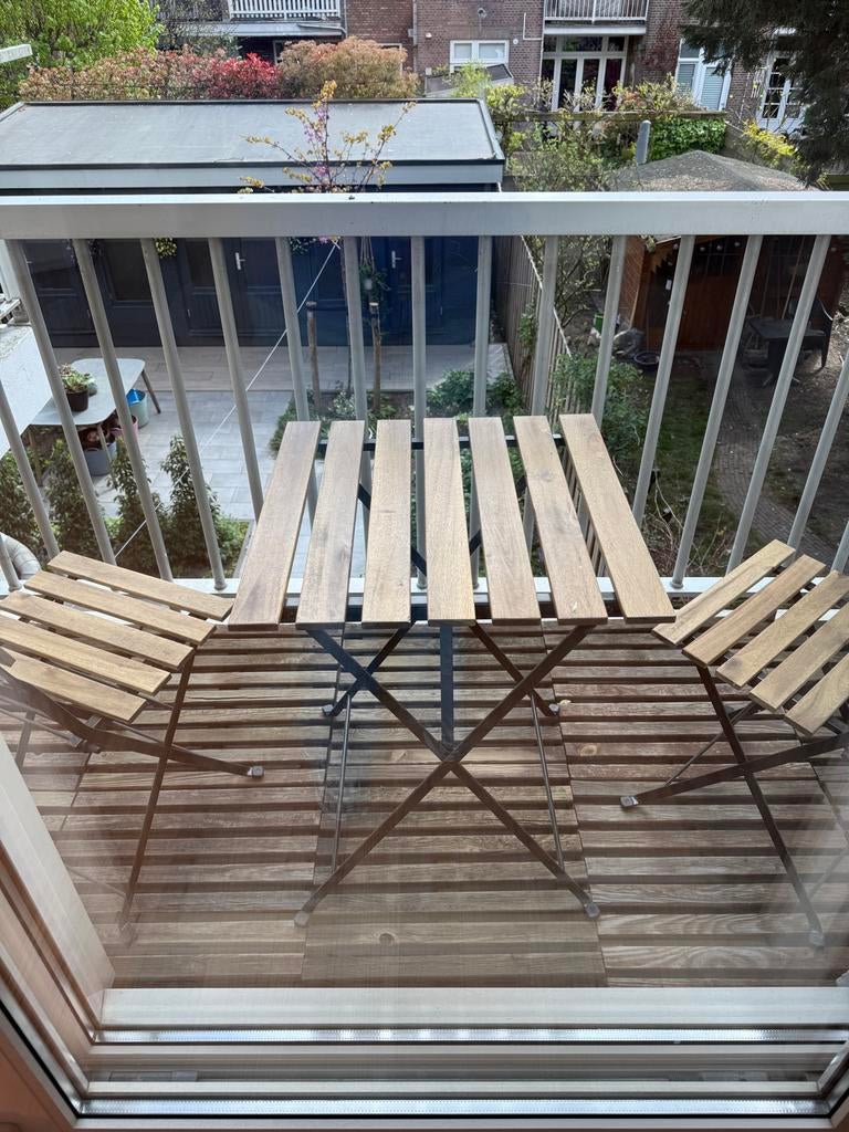 Nieuw IKEA Tärnö Bistroset - Tafel met 3 stoelen, Ophalen, Eettafel, 3 zitplaatsen, Zo goed als nieuw