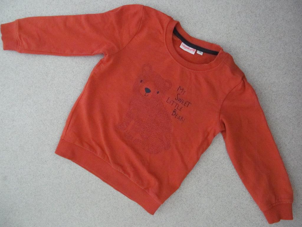 T-shirt Liegelind, lange mouw, kleur: terra, maat 98, Kinderen en Baby's, Jongen of Meisje, Ophalen of Verzenden, Zo goed als nieuw