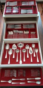 Uitgebreid Verzilverd SOLA 100 bestek. Nieuwstaat. 150 delig, Ophalen, Nieuw, Vaatwasserbestendig, Zilver