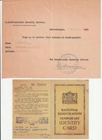 1946 ID kaart + form. H.Q. Netherlands Security Service, Verzenden