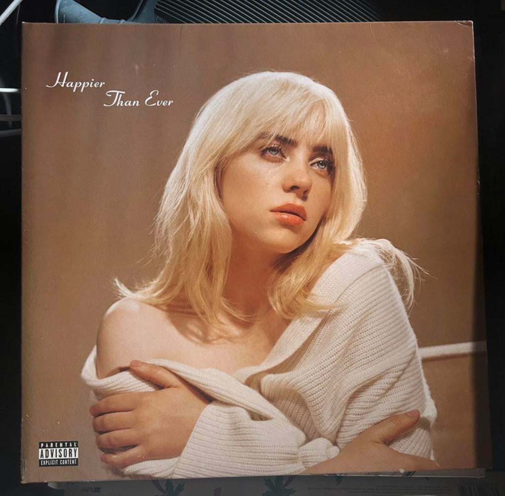 Billie Eilish - Happier Than Ever vinyl, Ophalen of Verzenden, 2000 tot heden, Zo goed als nieuw, 12 inch