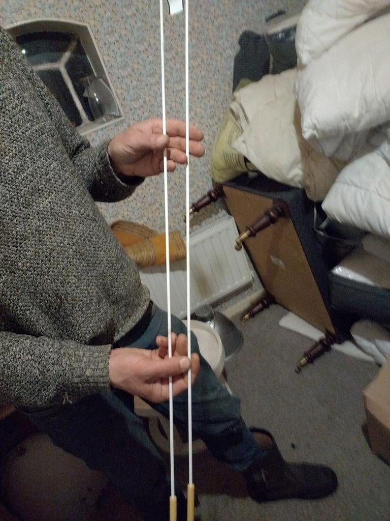 witte gordijnsluiters trekstang wit staal 1meter, 33 - 40 uur, Overige niveaus, Starter, Overige vormen