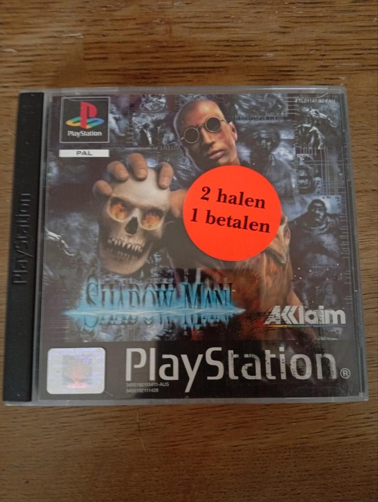 Shadow Man PlayStation 1 PS1 Game - Inclusief Map, Spelcomputers en Games, Games | Sony PlayStation 1, Avontuur en Actie, Gebruikt