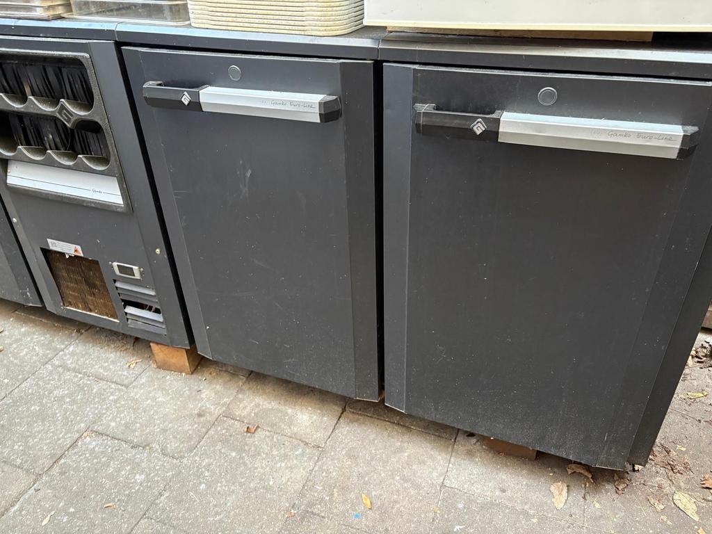 Gamko Euro-Line 3-deurs koeling met flessennest, Witgoed en Apparatuur, Koelkasten en IJskasten, Ophalen, Minder dan 85 cm, 200 liter of meer