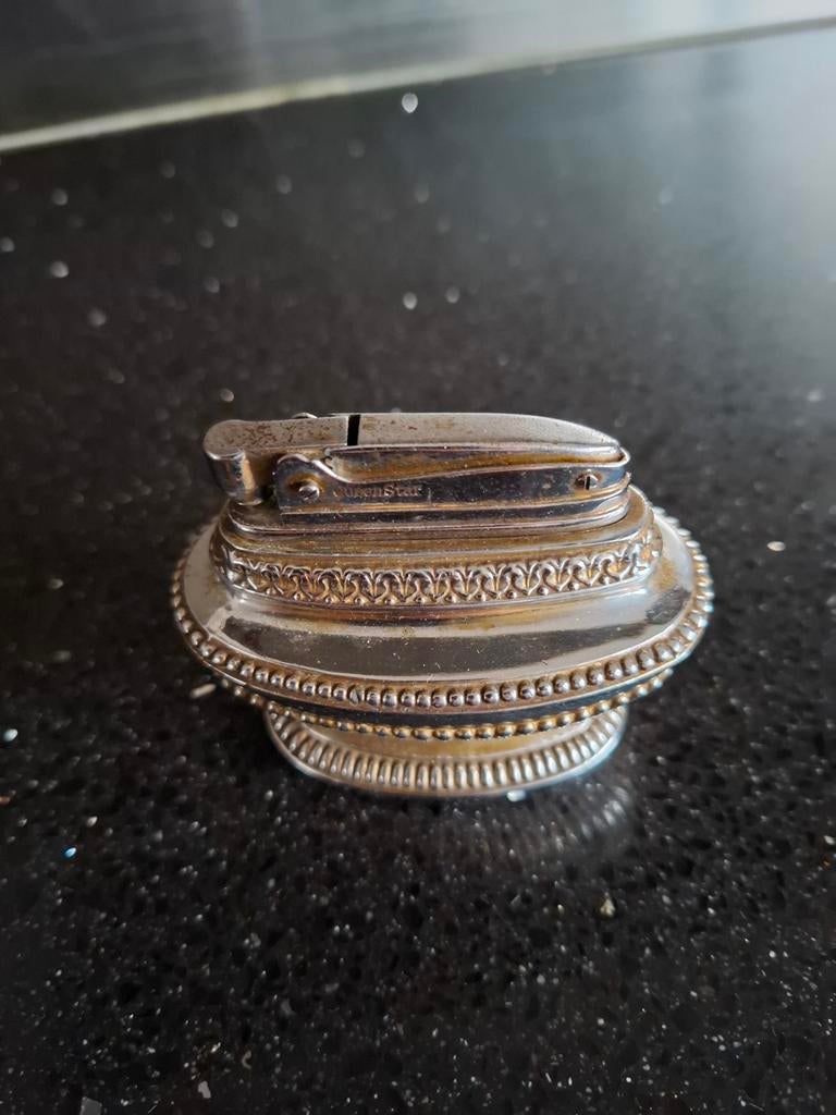 Verzilverde Art Nouveau Jugendstil Tafelaansteker, Antiek en Kunst, Ophalen of Verzenden