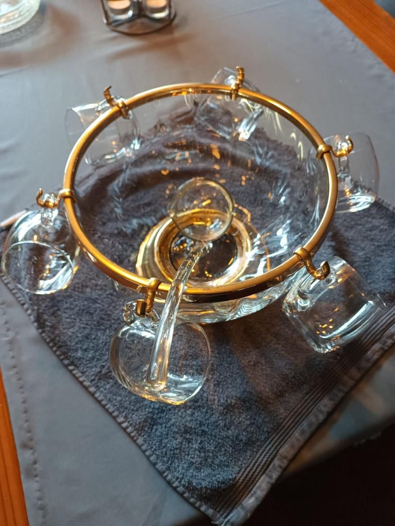 Bowl set en gebak set oud, Antiek en Kunst, Ophalen