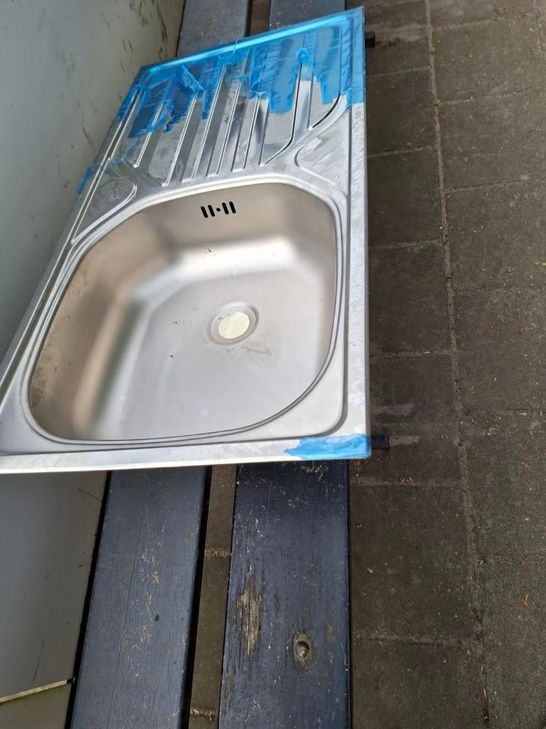 Keukenblad met spoelbak 86/44cm leuk voor veranda of camping, Huis en Inrichting, Keuken | Keukenelementen, Ophalen, Nieuw, 50 tot 100 cm