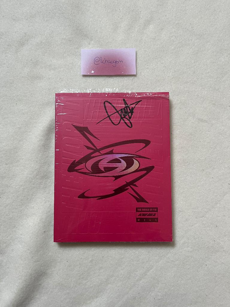 Ateez Jongho signed album kpop, Verzenden, Zo goed als nieuw, Cd of Plaat, Gesigneerd