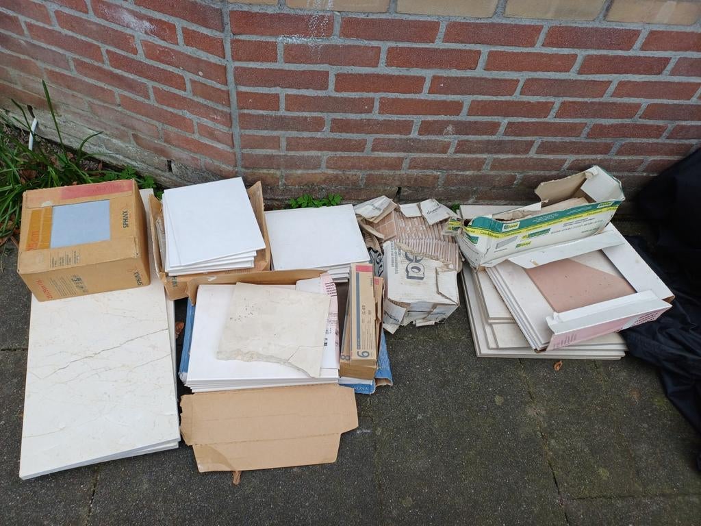 Gratis tegels, Ophalen, Nieuw, Minder dan 20 cm, Minder dan 5 m²