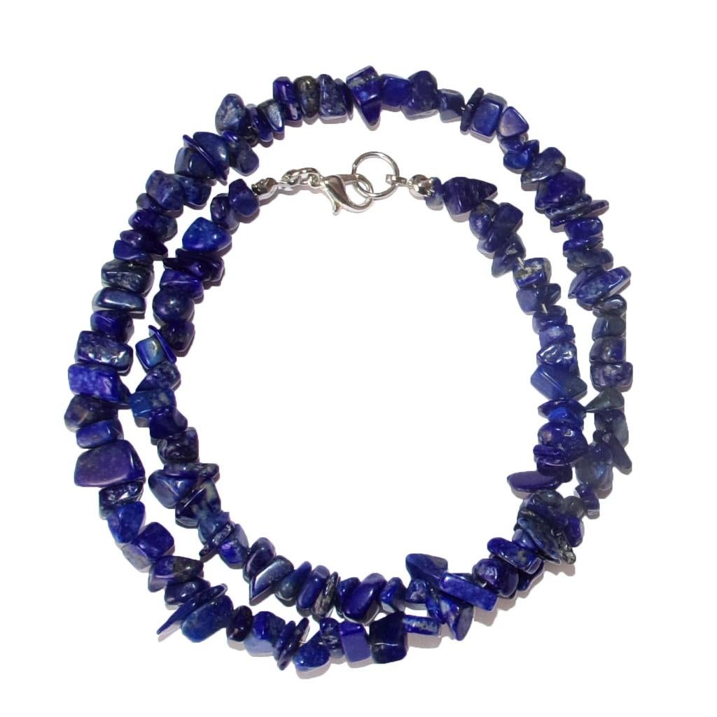 Splitketting Lapis Lazuli Lengte circa 45 cm, Ophalen of Verzenden, Mineraal