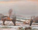 Leo Gestel - Pastel op papier - Winterlandschap 1939, Ophalen