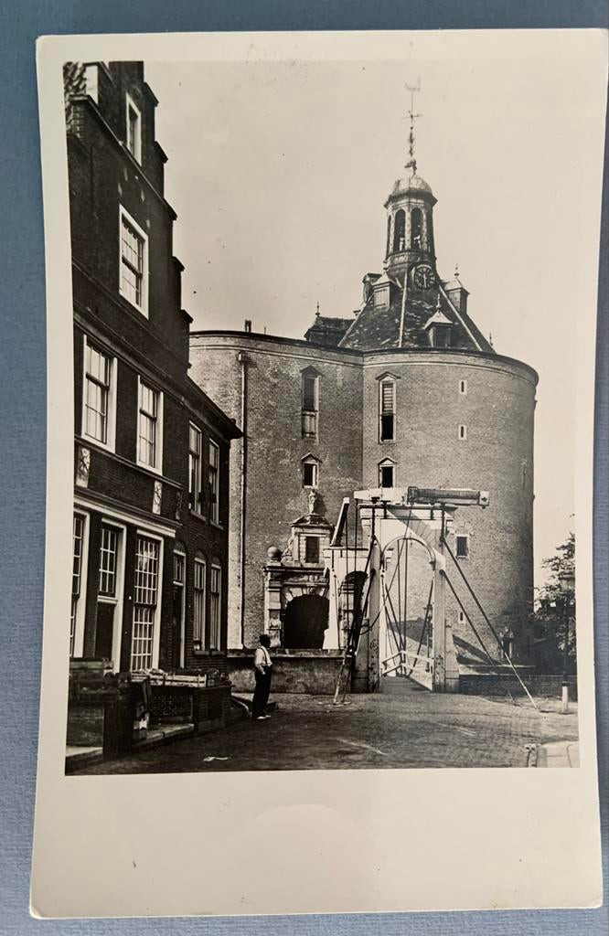 Drommedaris met Spui, Enkhuizen, Ophalen of Verzenden, Voor 1920, Ongelopen, Noord-Holland