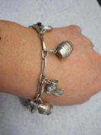 zilveren closed forever armband met 9 bedels nr.554