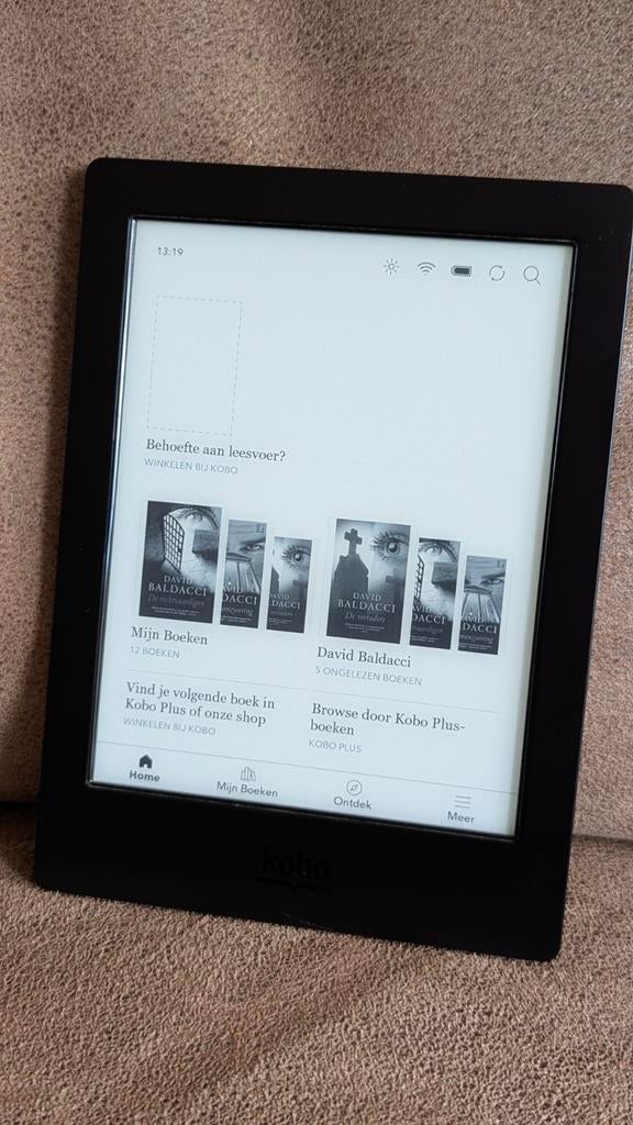 Kobo e-reader Aura H20 zwart, Computers en Software, E-readers, Gebruikt, Wi-Fi, Ophalen of Verzenden