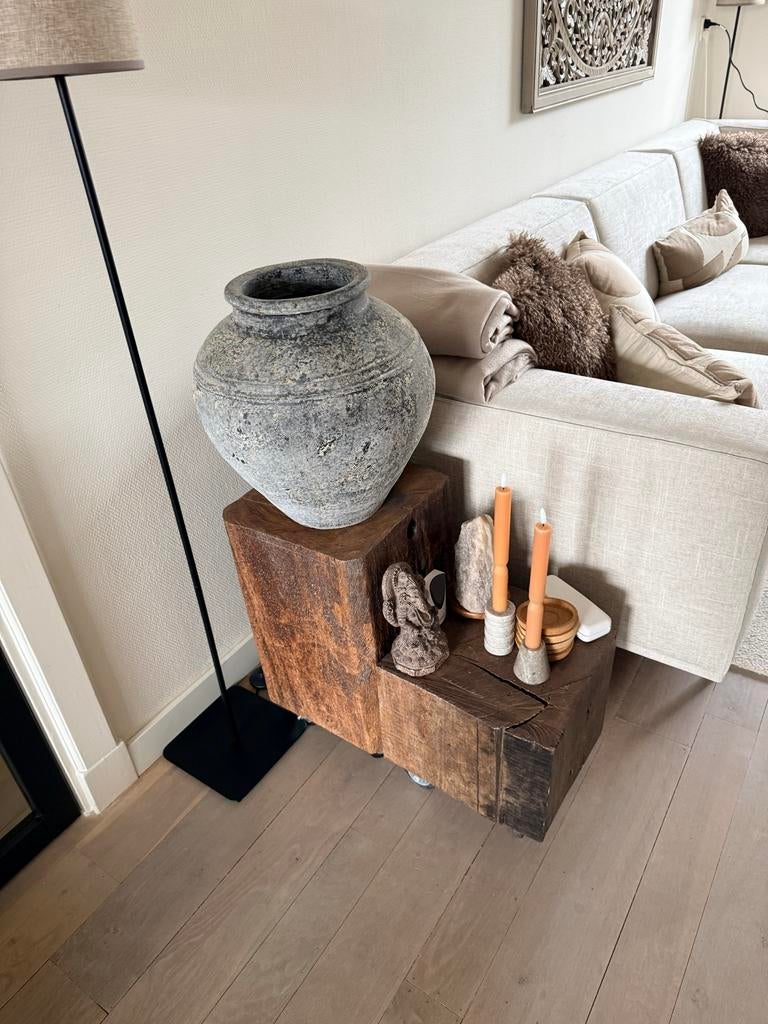 Prachtige kruik/vaas/pot - 40 cm hoog, Huis en Inrichting, Woonaccessoires | Vazen, Zo goed als nieuw, Overige kleuren, Minder dan 50 cm