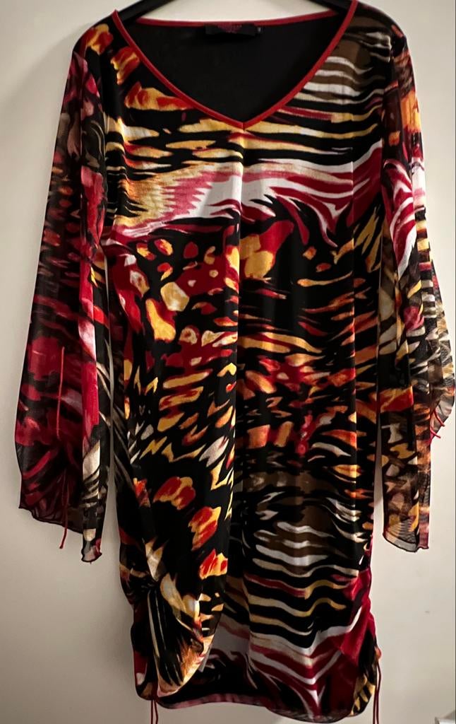 Kleurrijke Daybreak Tuniek - Maat 42, Kleding | Dames, Blouses en Tunieken, Ophalen of Verzenden, Gedragen, Maat 42/44 (L), Rood