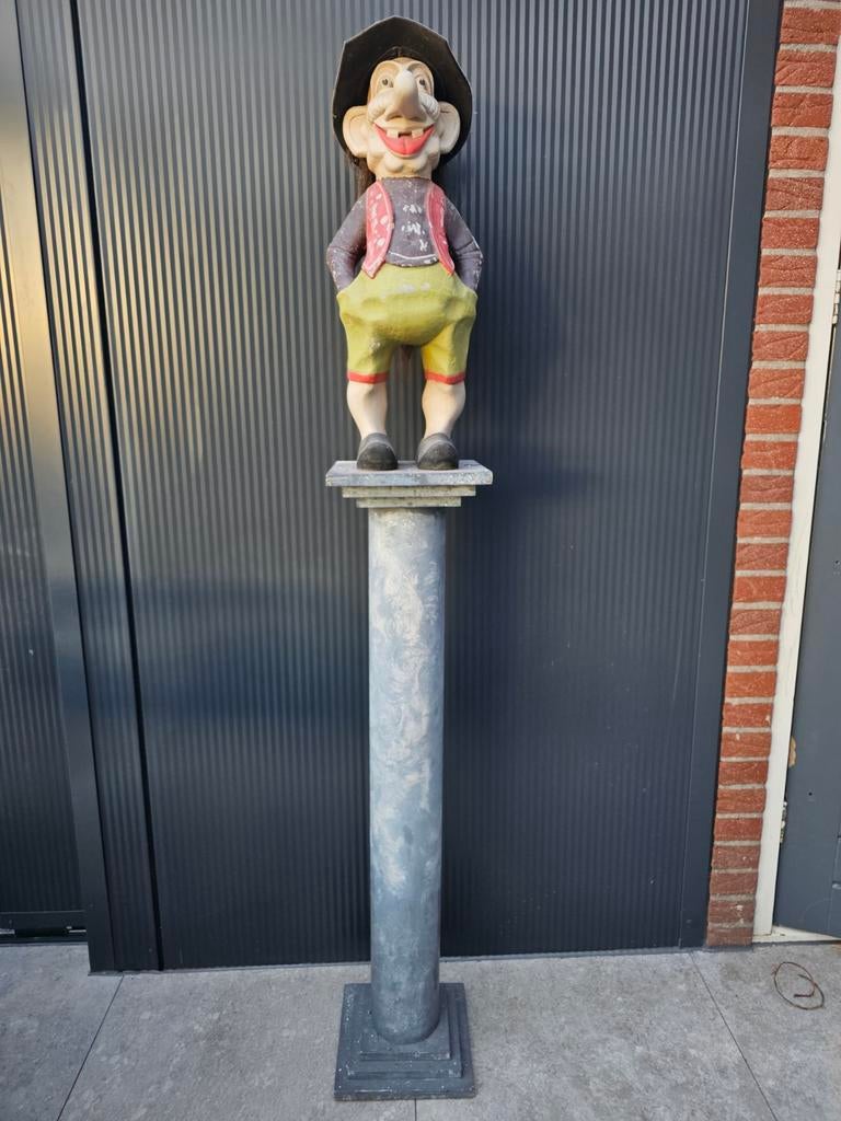 Groot Tuinkabouter met hoed, Tuin en Terras, Ophalen of Verzenden, Nieuw, Hout