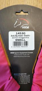 Roze elastisch vliegenmasker HKM maat S, De, De, Ophalen of Verzenden, Hkm