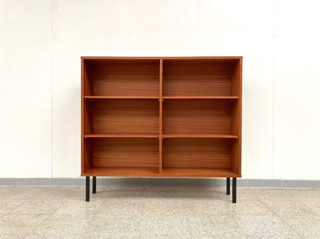 Vintage mid-century teak boekenkast/wandkastje 1960's, Huis en Inrichting, Kasten | Boekenkasten, Ophalen, Met plank(en), Gebruikt