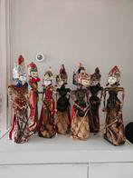 Set van 7 Wayang Golek poppen - Indonesisch handgemaakt, Ophalen of Verzenden, Gebruikt