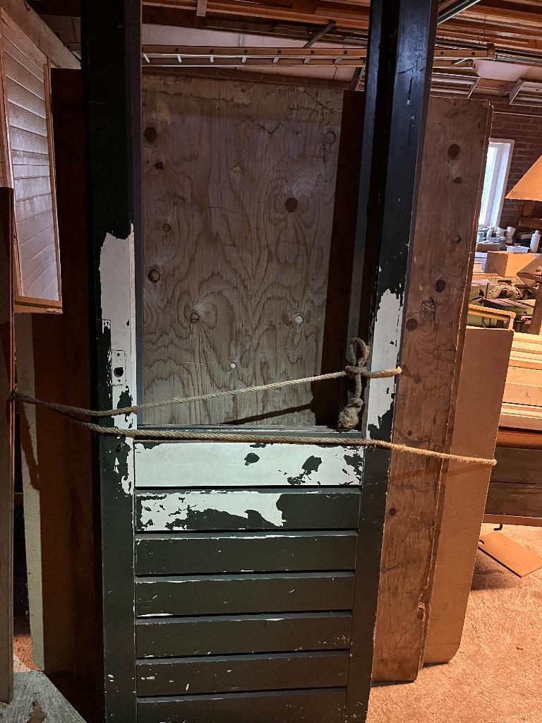 Merbau buitendeuren, Ophalen, Gebruikt, 80 tot 100 cm, Buitendeur