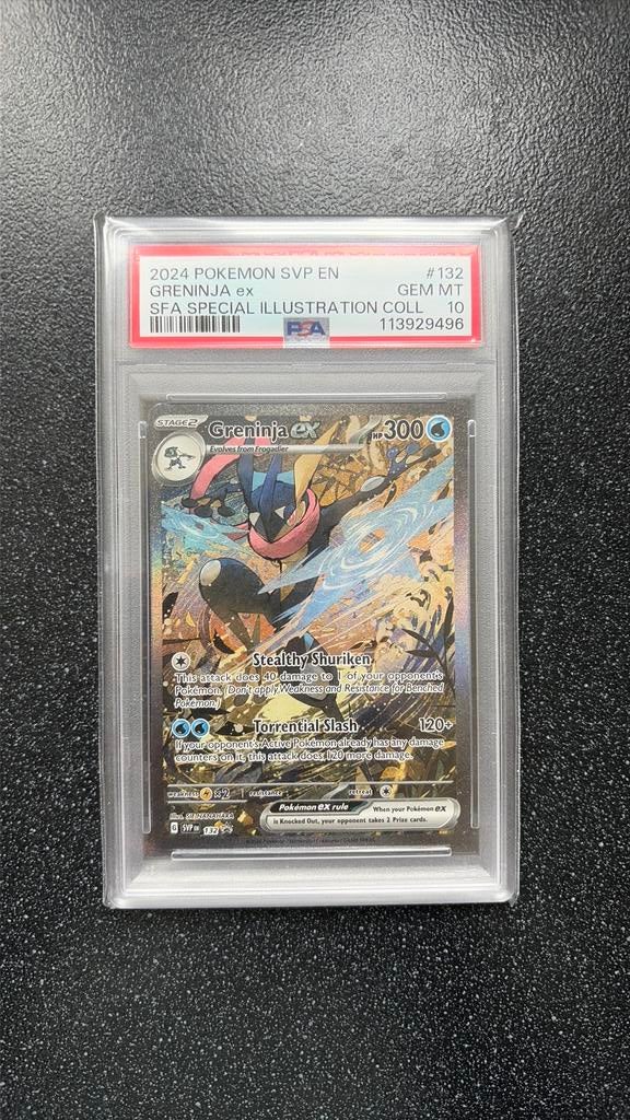 PSA 10 Greninja EX SVP EN 132, Ophalen of Verzenden, Zo goed als nieuw