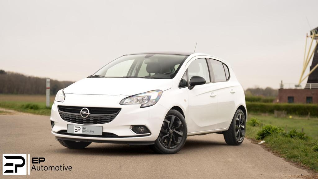 Opel Corsa 1.4T|Stoel&StuurVerwarming|CarPlay|Parkeersensor|, Voorwielaandrijving, Gebruikt, Zwart, 4 cilinders