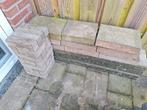 3 trottoirbanden, diverse tegels, Tuin en Terras, Ophalen, Gebruikt, Aluminium