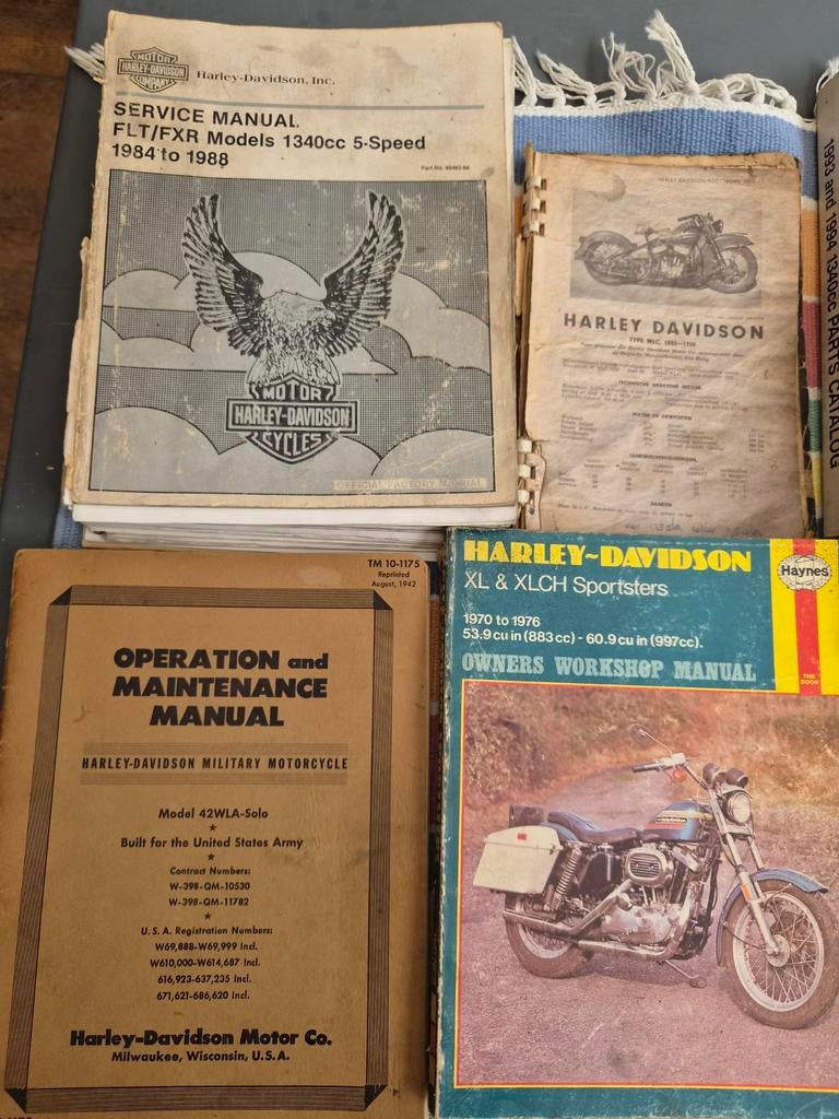 orgineel harley davdidson, Motoren, Handleidingen en Instructieboekjes, Ophalen, Harley-Davidson of Buell