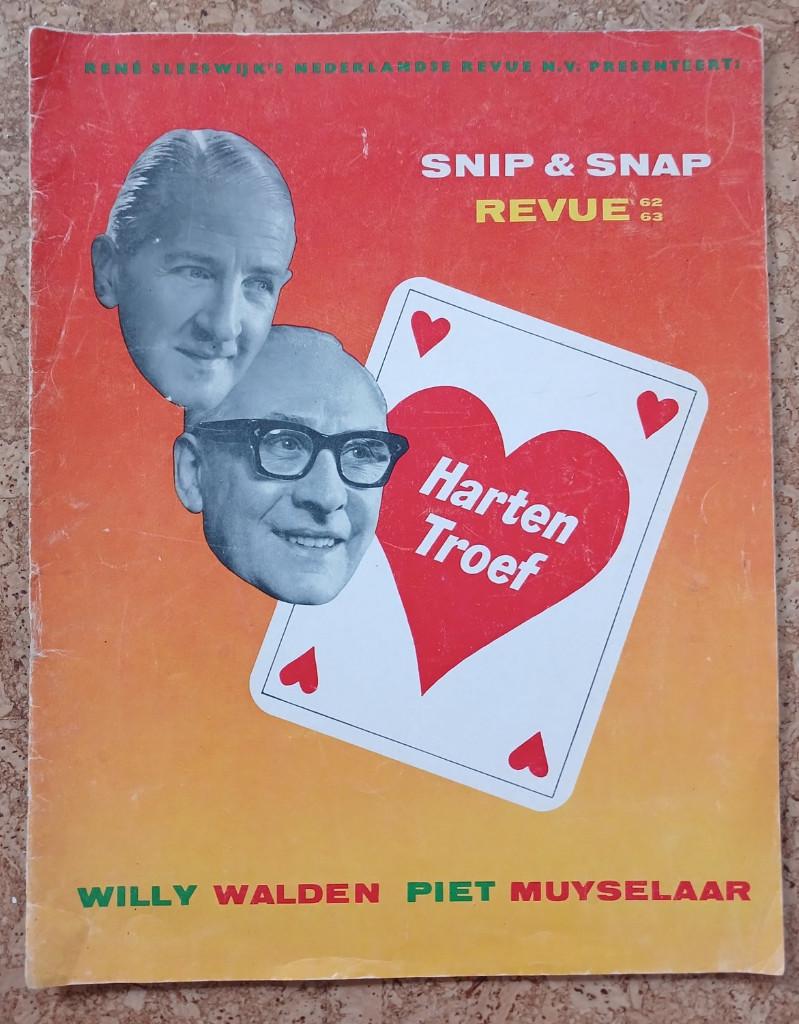 Snip & Snap Revue Harten Troef programmaboekje '62 - '63, Gebruikt, Verzenden, Boek, Tijdschrift of Artikel, X