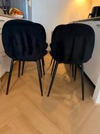 4 eetkamerstoelen van CASA, Huis en Inrichting, Stoelen, Gebruikt, Zwart, Ophalen of Verzenden, Vier