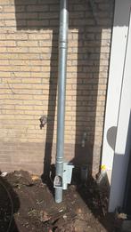 Zinken regenpijp met bevestiging, bladvanger en vegaarbak, Ophalen, Afvoer, 2 tot 4 meter, Zo goed als nieuw