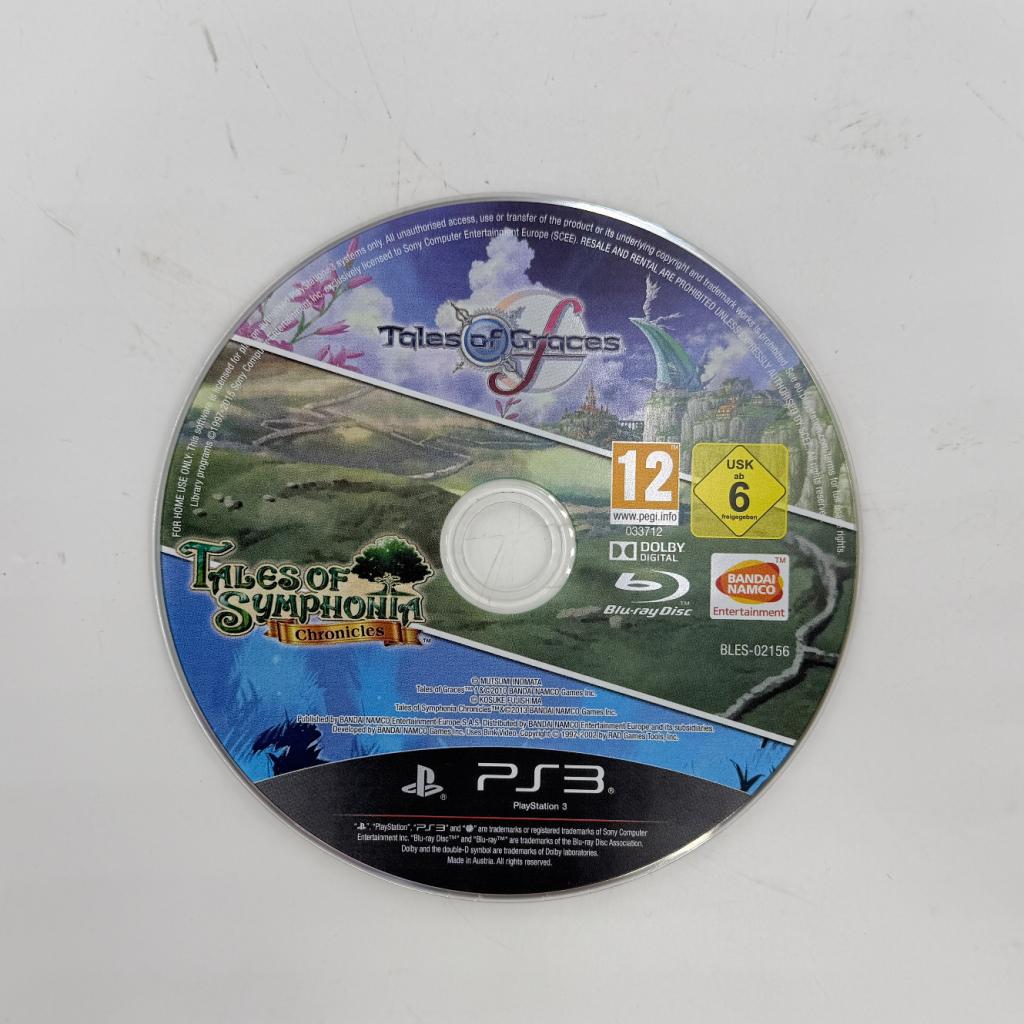 Tales of Graces F / Tales of Symphonia - PS3 | Losse disc, Sony, Gebruikt, Support@sony.com, 1-7-1 Konan, Minato-ku
Tokyo 108-0075
Japan