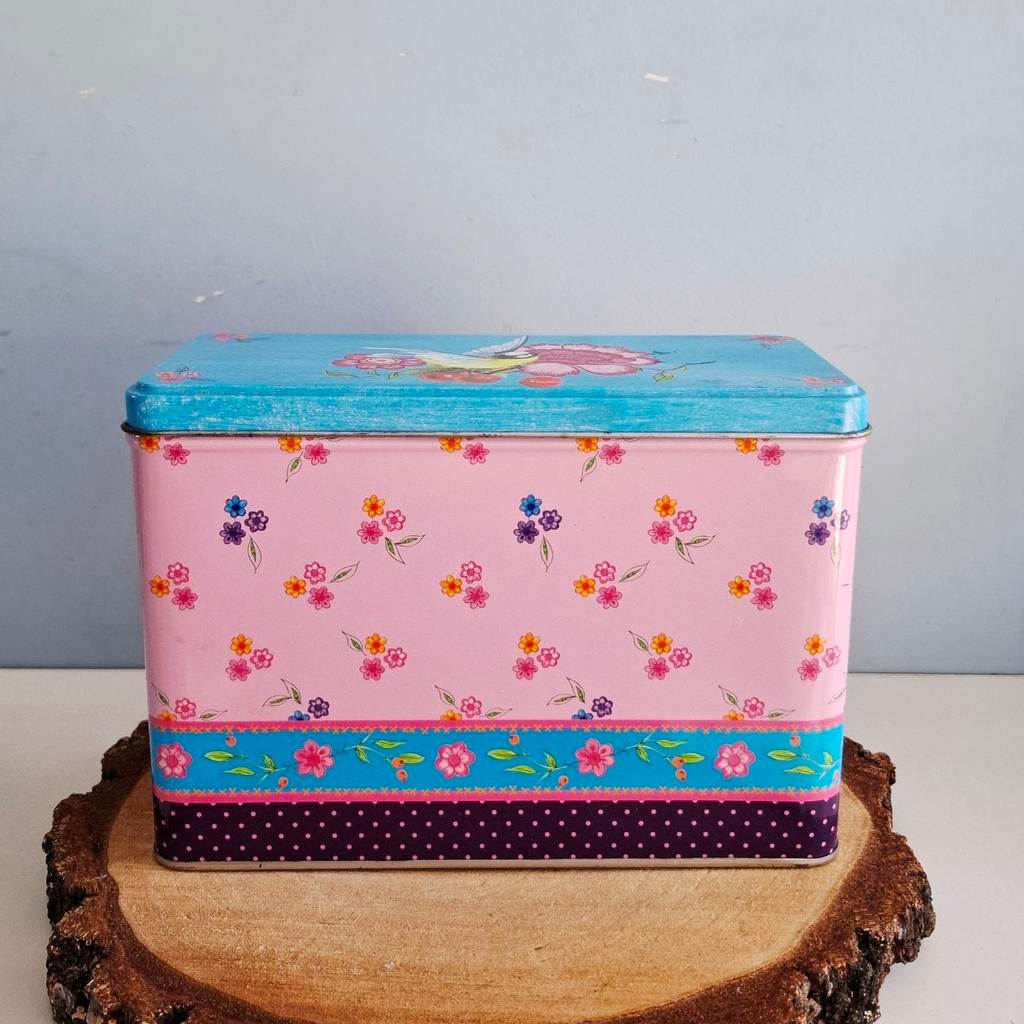 Kleurig cracker blik in Pip-stijl, Verzamelen, Blikken, Ophalen of Verzenden, Zo goed als nieuw